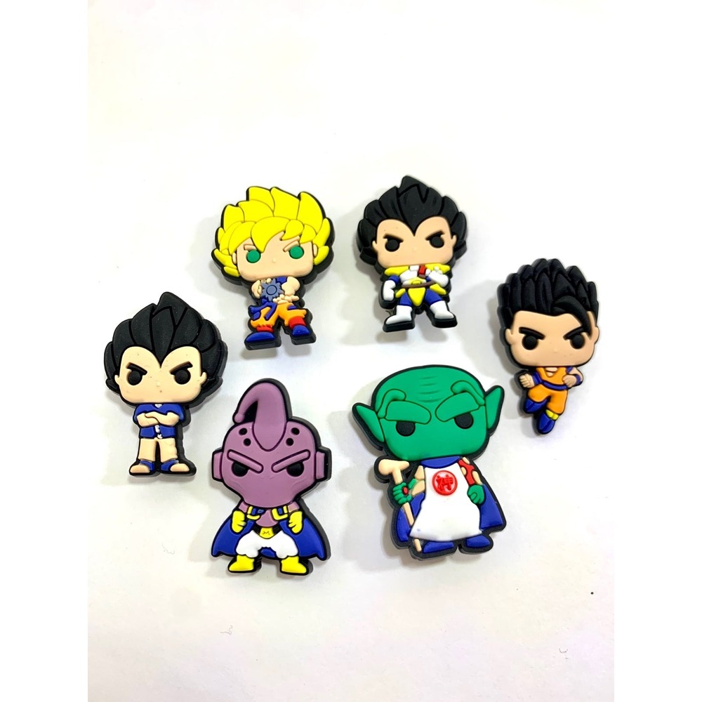Dragon ball Z, iconic Anime shoe charm collectibles Lot Of 6